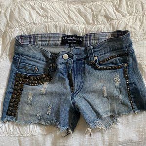 Studded denim Shorts